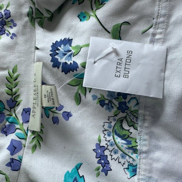 Appleseeds Bomber Floral Jacket ~ Size 1X  NEW - Picture 5 of 5